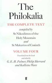 Cover of: The Philokalia, Volume 4 by 
