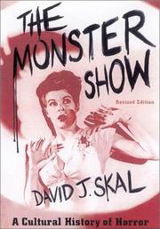 Cover of: The monster show: a cultural history of horror