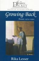 Cover of: Growing back: poems, 1972-1992