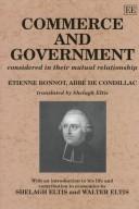 Commerce and government considered in their mutual relationship