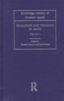 Cover of: Education and training in Japan