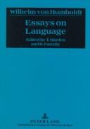 Cover of: Essays on language by Wilhelm von Humboldt