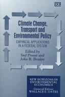 Climate change, transport and environmental policy : empirical applications in a federal system