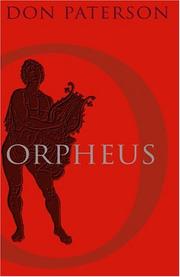 Cover of: Orpheus by Don Paterson