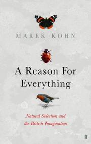 Cover of: A reason for everything: natural selection and the English imagination