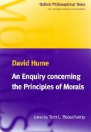 Cover of: An enquiry concerning the principles of morals by David Hume