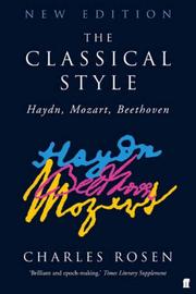 Cover of: The Classical Style by Charles Rosen
