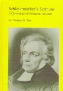 Cover of: Schleiermacher's sermons: a chronological listing and account