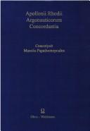 Cover of: Apollonii Rhodii Argonauticorum concordantia