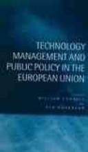 Technology management and public policy in the European Union