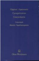 Cover of: Oppiani Apamensis Cynegeticorum concordantia: conscripsit Manolis Papathomopoulos.