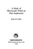 A study of microscopic polish on flint implements