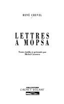 Cover of: Lettres à Mopsa