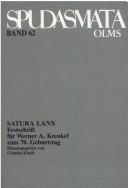 Cover of: Satura lanx: Festschrift für Werner A. Krenkel zum 70. Geburtstag