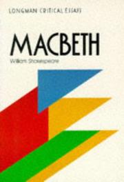 Critical essays on Macbeth, William Shakespeare