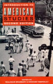 Introduction to American studies by Malcolm Bradbury, Howard Temperley