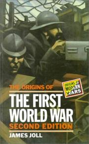 Cover of: The Origins of the First World War