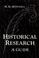 Cover of: Historical research