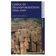 Cover of: China in transformation 1900-49