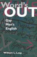 Cover of: Word's out: gay men's English