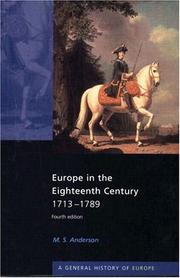 Europe in the eighteenth century : 1713-1789