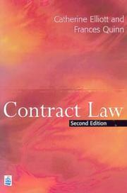 Cover of: Contract Law by Catherine Elliott, Frances Quinn