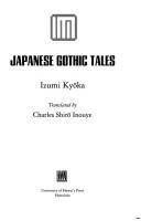 Cover of: Japanese gothic tales