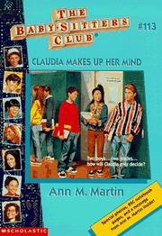 Cover of: Claudia Makes Up Her Mind