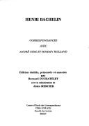 Cover of: Correspondances avec André Gide et Romain Rolland