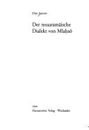 Cover of: Der neuaramäische Dialekt von Mlaḥsô by Otto Jastrow