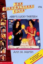 Cover of: Abby's Lucky Thirteen