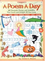 Cover of: A poem a day: 180 thematic poems and activities that teach and delight all year long