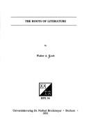 Cover of: The roots of literature