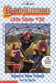 Cover of: Karen's New Friend (Baby-Sitters Little Sister) by Ann M. Martin