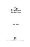 Cover of: Dalai Lama, the institution