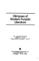 Glimpses of modern Punjabi literature by Manjit Singh