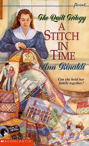 Cover of: A Stitch in Time (Quilt Trilogy, Volume 1) by Ann Rinaldi