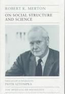 Cover of: On social structure and science