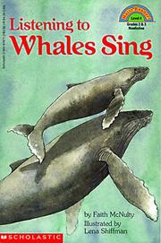 Cover of: Listening to whales sing by Faith McNulty