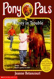 Cover of: A pony in trouble