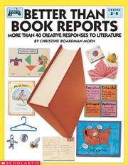 Cover of: Better than book reports