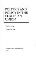 Politics and policy in the European Union
