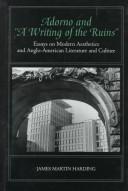Cover of: Adorno and "A writing of the ruins": essays on modern aesthetics and Anglo-American literature and culture