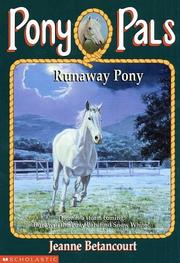Cover of: Runaway Pony (Pony Pals #7) by Jeanne Betancourt