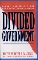Cover of: Divided government: change, uncertainty, and the constitutional order