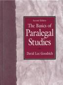 Cover of: The basics of paralegal studies