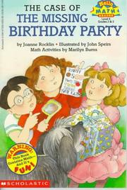 Cover of: The case of the missing birthday party
