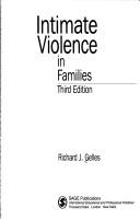 Cover of: Intimate violence in families by Richard J. Gelles