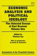 Cover of: Economic analysis and political ideology