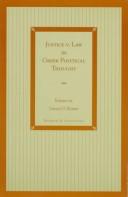 Cover of: Justice v. law in Greek political thought